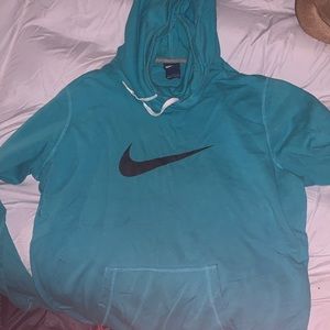 Woman’s Turquoise  Nike hoodie  size L